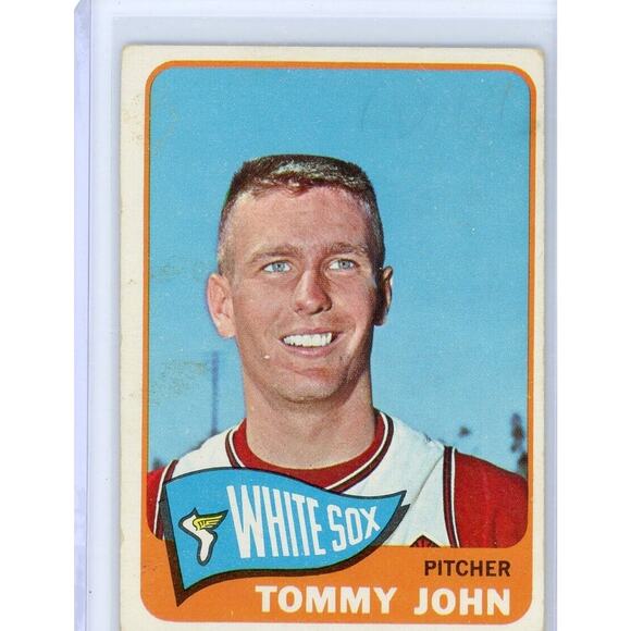 1965 Topps Tommy John #208 Vintage GD/VG Good to Very Good White Sox - Picture 1 of 2